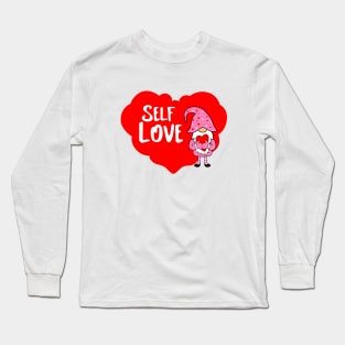 SELF Love Valentine Gnome Long Sleeve T-Shirt